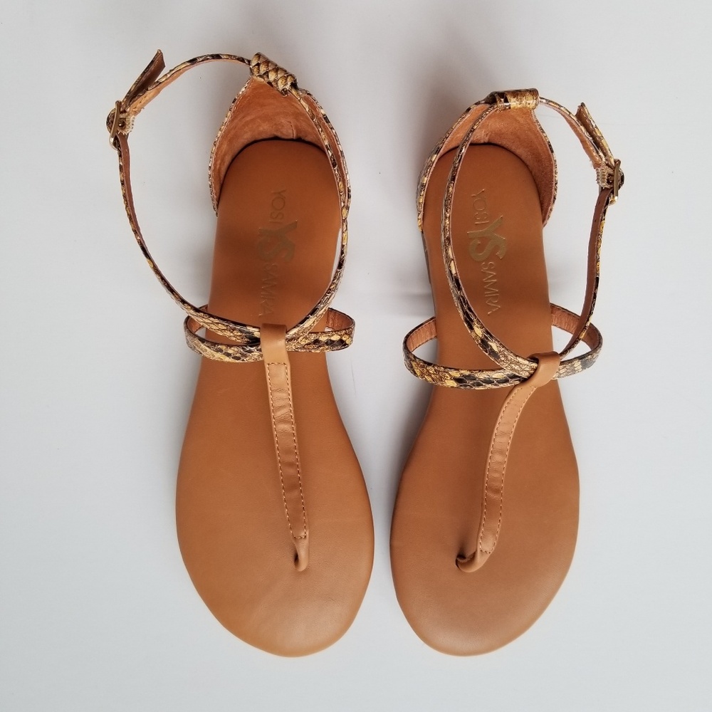 New Yosi Samra Snake Thong Sandals SIZE 8 - Picture 2 of 6